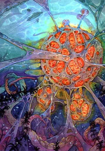 Abyssal Lightbearer — Water Epic card art by Lune Rouge