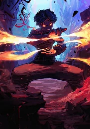 Aidan — official Fire Common card art by Daerun