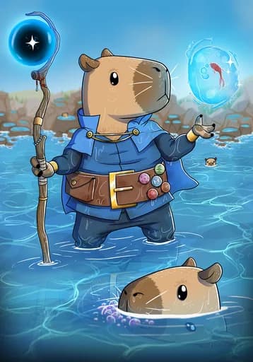 Apprentice Evoker — official Water Common card art by Nao