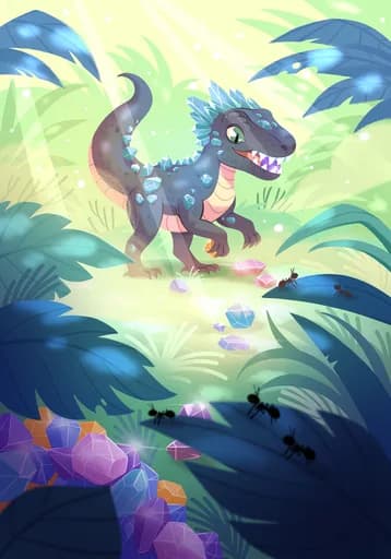 Blue-Stone-Eater — Earth Epic card art by ElisaMalan