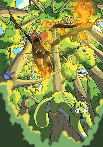 Catimimi — Fire Common card art by Embers