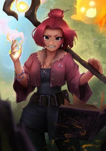 Keria — Fire Rare card art by Daerun