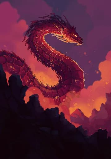 Logidrake, the Ignatius — Fire Rare card art by Krackdur