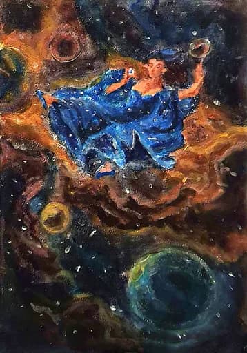 Nebular Aristocrat — official Light Common card art by Luga