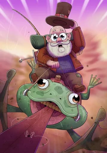 Rob the Adventurer — Earth Common card art by Nao