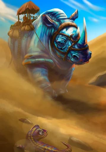 The Wild Carrier — Earth Common card art by Simdof