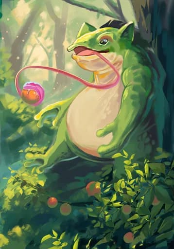 Verdant Fruit Cruncher — Earth Common card art by Saki
