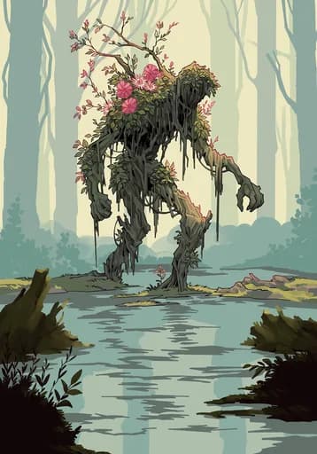 Floral Zombie — Nature Common card art by Krackdur