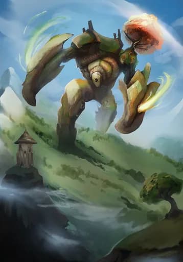 Godlur — official Earth Common card art by SAN