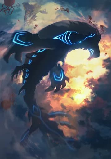 Leviathan of the Skies — Water Legendary card art by Nenaosu