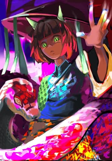 Mistress of Tints — Earth Rare card art by Saki