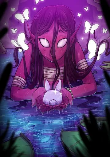 Moxilys, the Humming One — Shadow Common card art by Nao