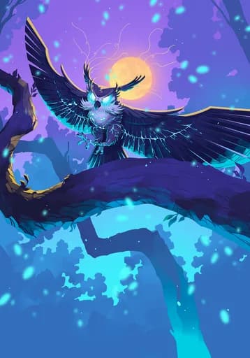 Nocturnal Watcher — official Shadow Legendary card art by Krackdur