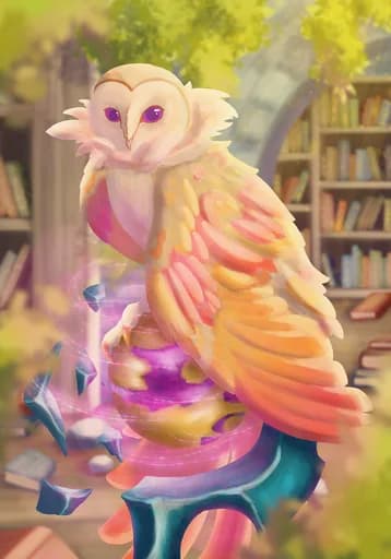 Polychrome Owl — Nature Common card art by Embers
